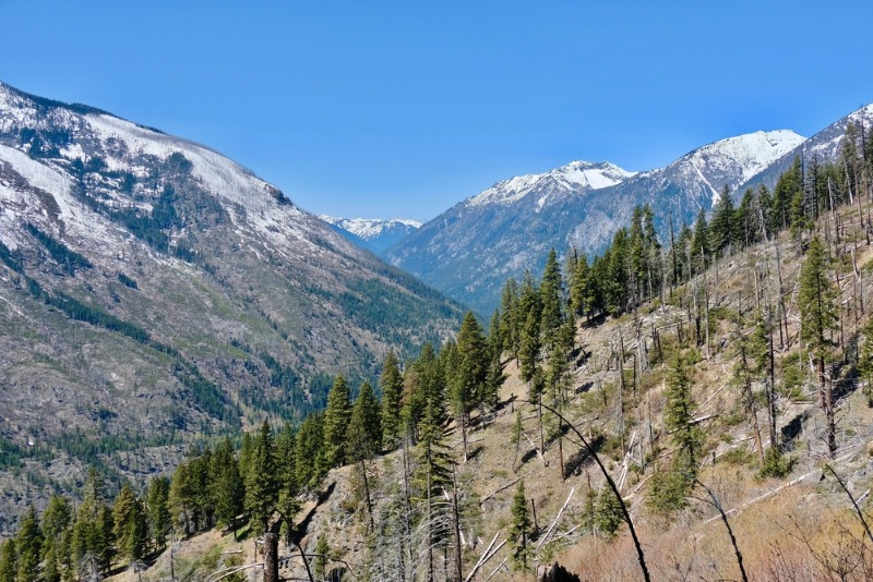 Icicle Ridge Trail: A scenic overlook as seen from the Icicle Ridge Trail in Leavenworth, WA.